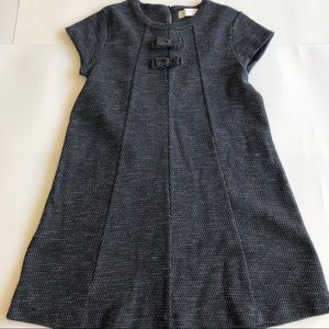 Zara Girls Tweed Dress heather Charcoal Gray